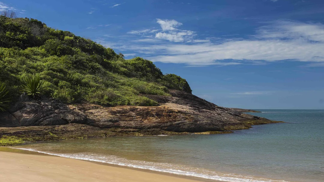 Vista de Bacutia, em Guarapari (ES)