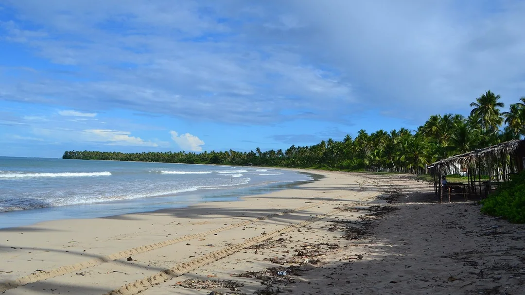 Praia da Boca da Barra, na Ilha de Boipeba, em Cairu (BA)