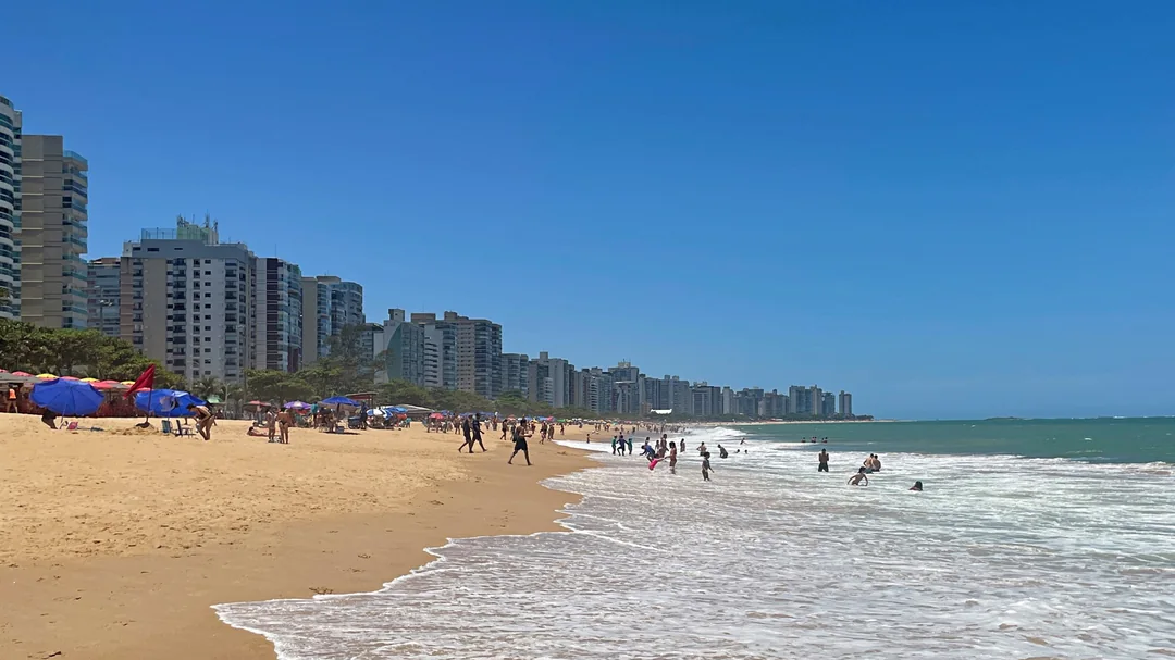 Vista de Praia de Itaparica, em Vila Velha (ES)