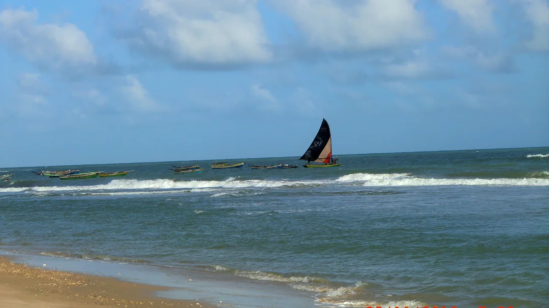 Vista de Praia da Baleia, em Itapipoca (CE)