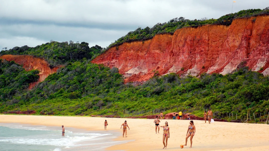 Vista de Praia da Pitinga, em Porto Seguro (BA)
