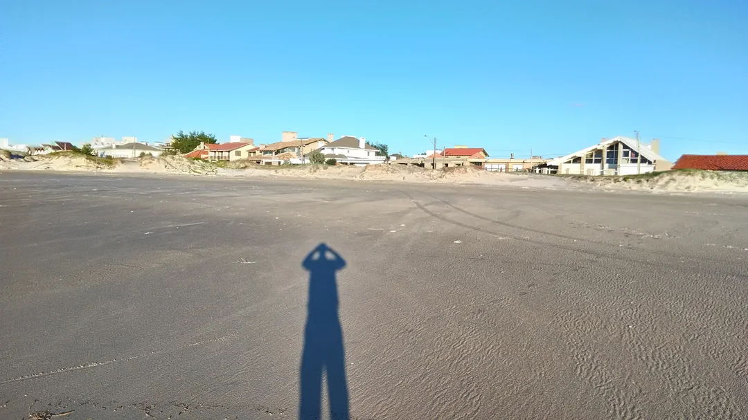 Vista de Praia de Xangri-lá, em Xangri-lá (RS)