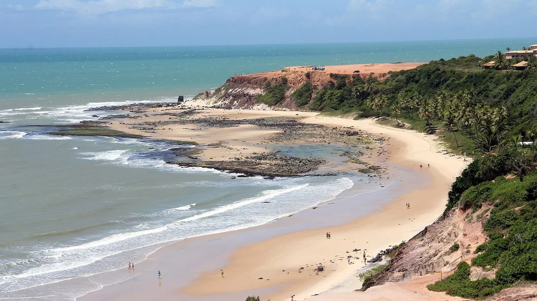 Praia do Amor e falésias, em Pipa, Tibau do Sul (RN)