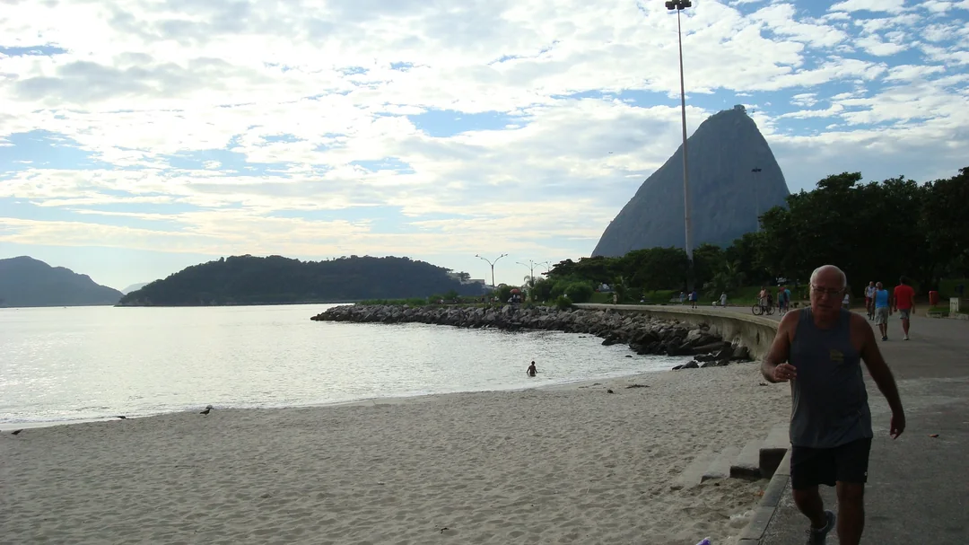 Vista de Praia do Flamengo, em Rio de Janeiro (RJ)