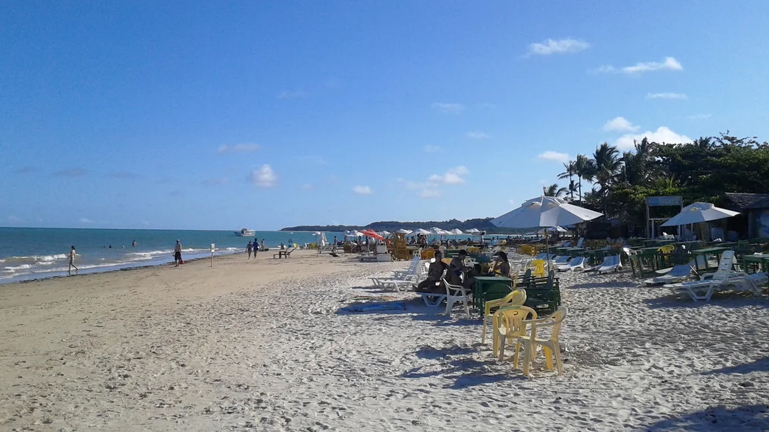 Vista de Praia dos Coqueiros, em Porto Seguro (BA)