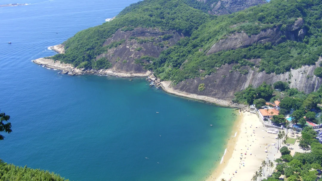 Vista de Praia Vermelha, em Rio de Janeiro (RJ)