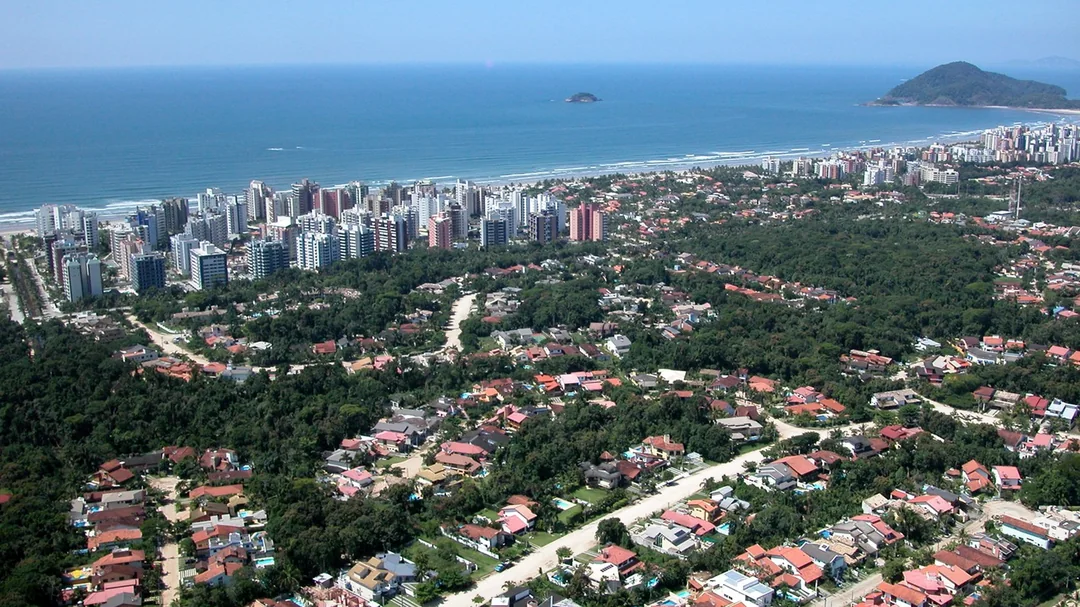 Vista de Riviera de São Lourenço, em Bertioga (SP)
