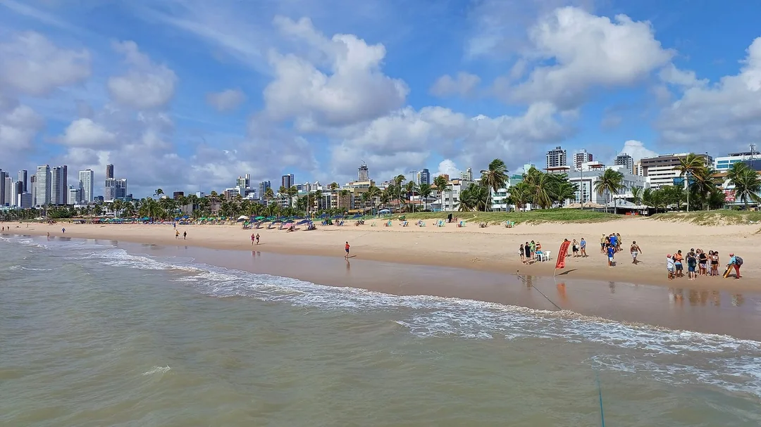 Tambaú (Picãozinho), em João Pessoa (PB): Faixa de areia e mar da praia de Tambaú, em João Pessoa (PB)